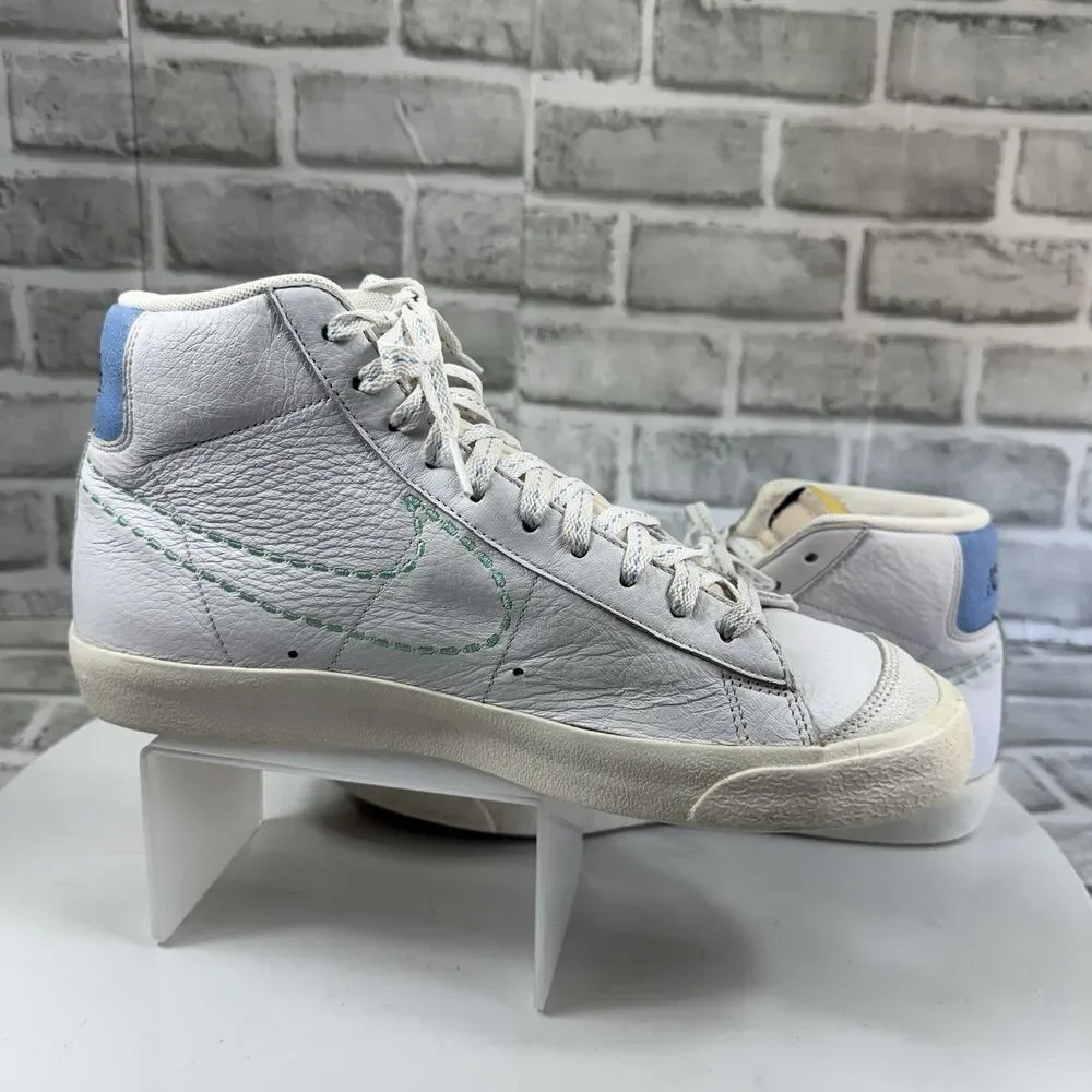 Nike Blazer Mid '77 Nike 101 Women’s Size 10.5 White Leather High Top Sneakers